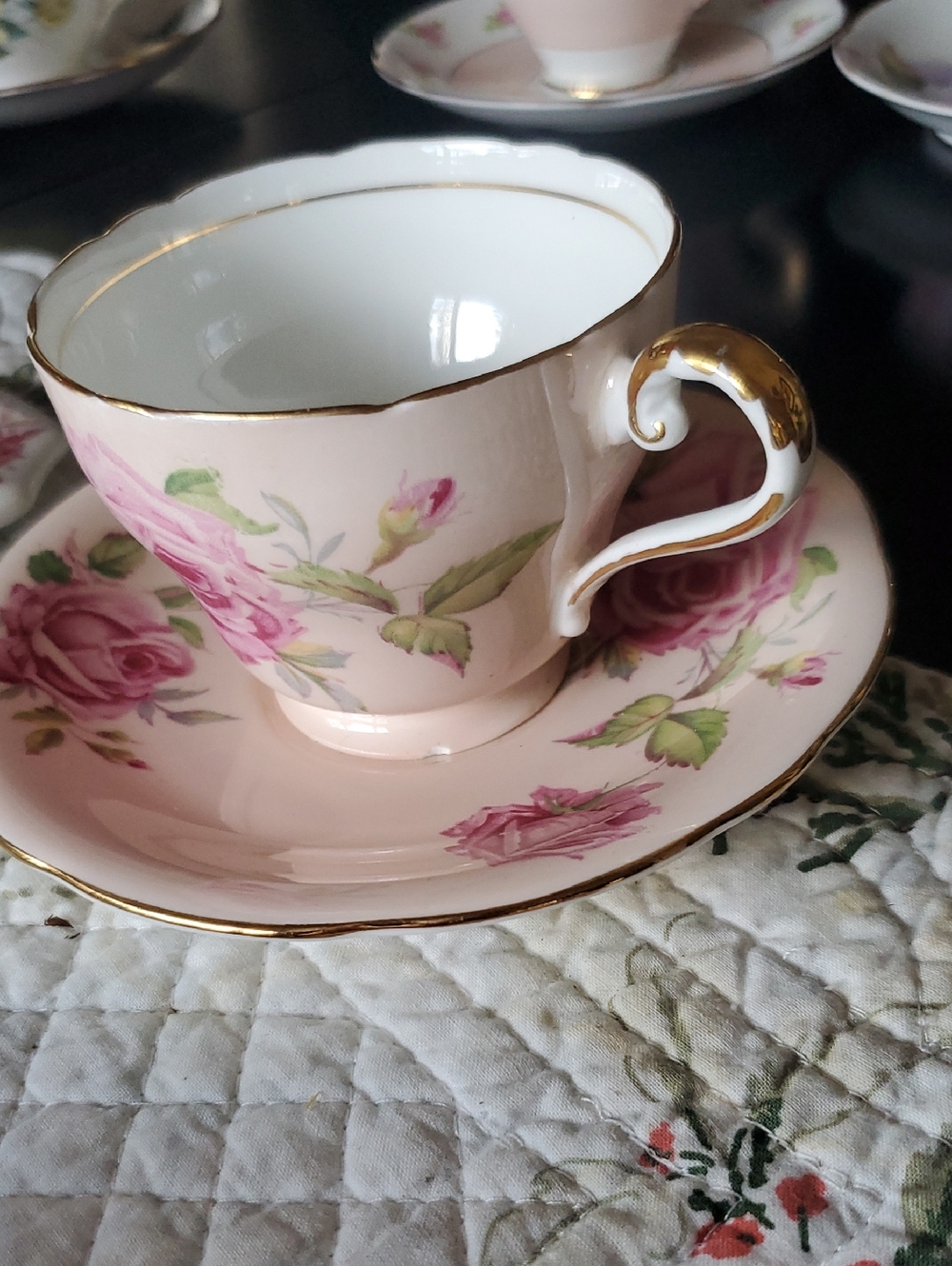 Aynsley Teacup And Saucer Bone China